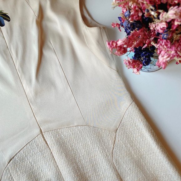 DR73 ZETA Off-White Office Dress - Picture 5 of 6